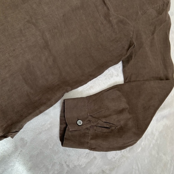 J.Jill 100% Linen Button Front Shirt - Picture 3 of 8